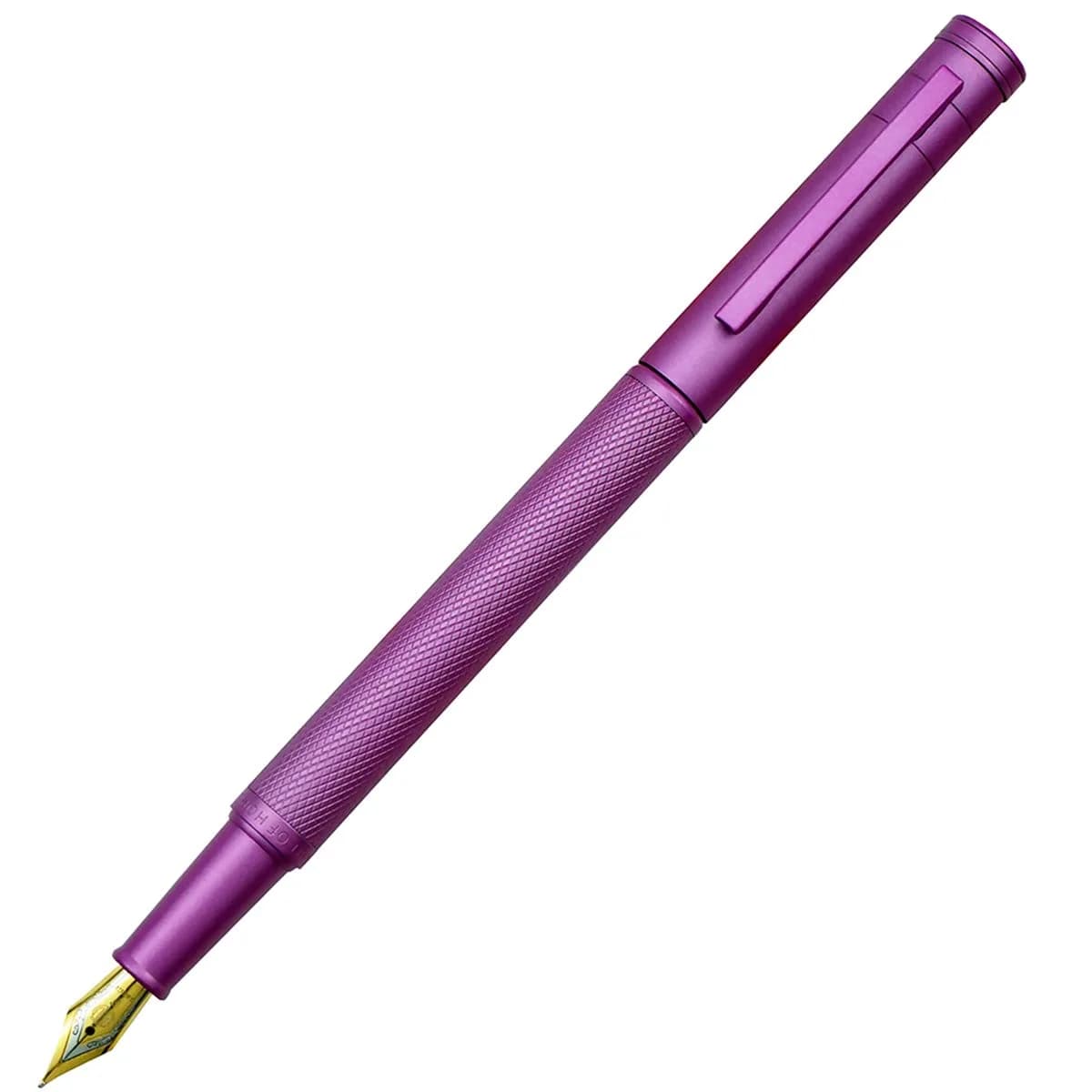 erofa Pink Fountain Pen with EF Nib and Bamboo Clip, 135mm Fine Writing Pen - view 3