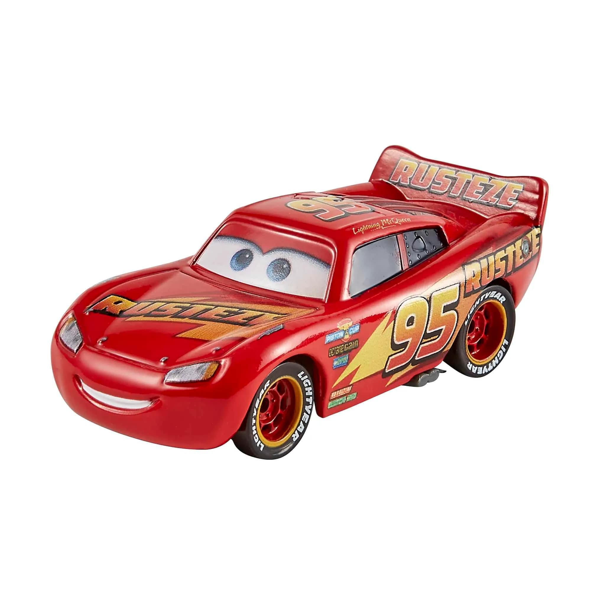 Mattel Disney Pixar Cars Radiator Springs 3-Pack Die-cast Toy Cars & Trucks with Lightning McQueen, Mater & Sheriff | Authentic USA Import - view 5
