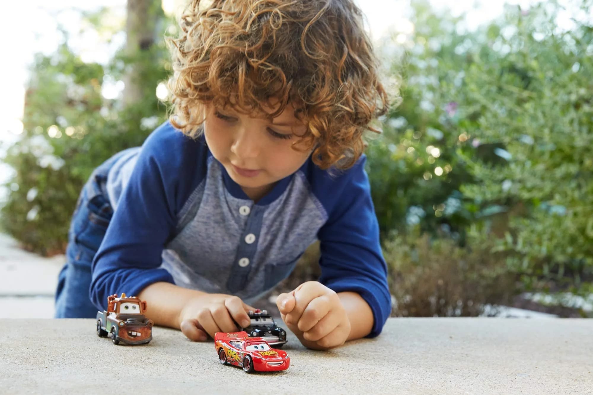 Mattel Disney Pixar Cars Radiator Springs 3-Pack Die-cast Toy Cars & Trucks with Lightning McQueen, Mater & Sheriff | Authentic USA Import - view 9