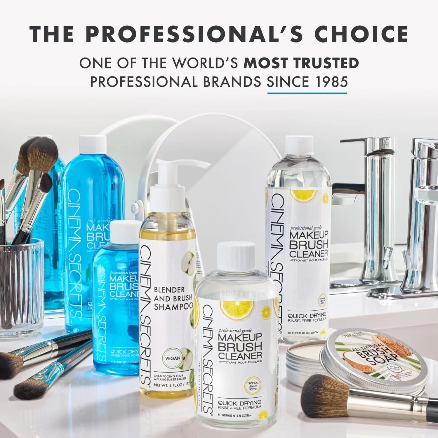 Cinema Secrets Original Makeup Brush Cleaner Spray 177ml (6 fl oz) | Professional Rinse-Free Formula - view 8