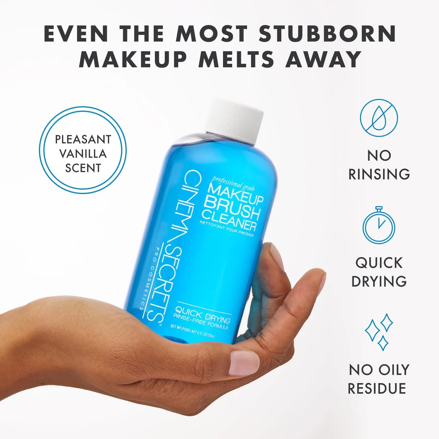 Cinema Secrets Original Makeup Brush Cleaner Spray 177ml (6 fl oz) | Professional Rinse-Free Formula - view 3