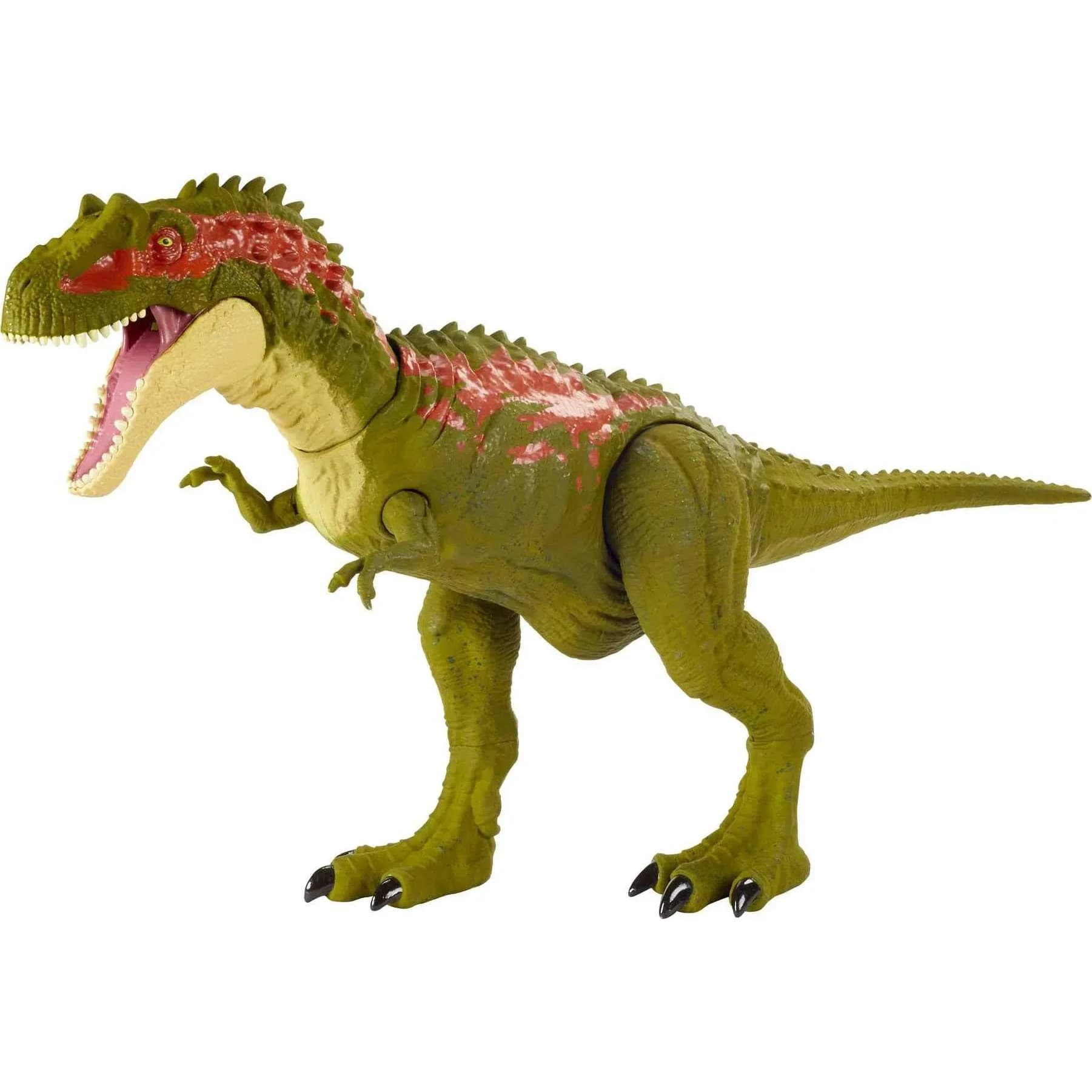 Mattel Jurassic World Massive Biters Sarcosuchus Dinosaur Action Figure | Tail-Activated Strike & Chomp Action — Multicolor