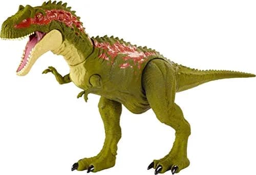 Mattel Jurassic World Massive Biters Sarcosuchus Dinosaur Action Figure | Tail-Activated Strike & Chomp Action thumbnail 1