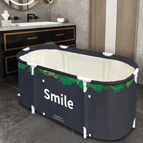 BDL Portable Foldable Soaking Bathtub for Small Spaces | Thermal & Environmentally Friendly, Easy to Store & Use thumbnail 1