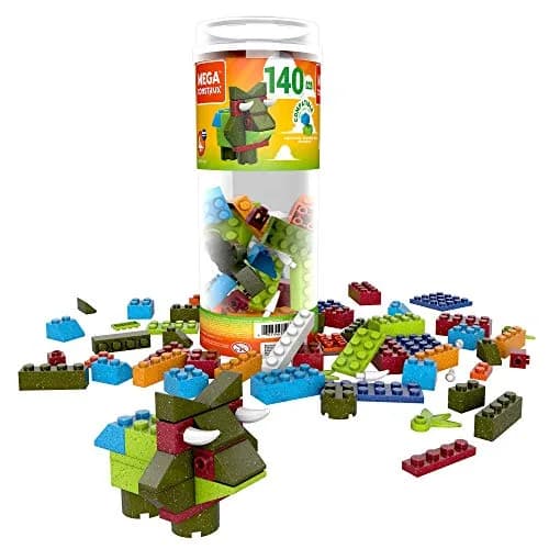 Mega Construx Kids Blocks Toy Set 140 pcs Speckled Colors | Creative Building Fun for Ages 4+ thumbnail 1
