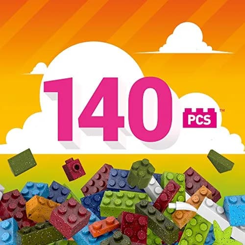 Mega Construx Kids Blocks Toy Set 140 pcs Speckled Colors | Creative Building Fun for Ages 4+ thumbnail 4