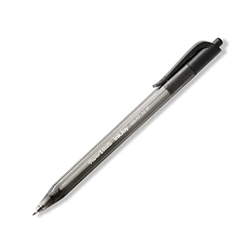 Paper Mate InkJoy 100RT Retractable Ballpoint Pens, Medium Point, Black, Box of 12 | Smooth Ink & Reliable Lines thumbnail 4