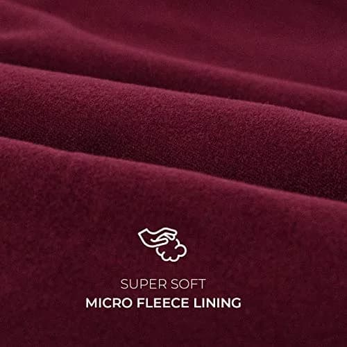 FITEXTREME Womens MAXHEAT Fleece Long Johns Thermal Underwear Basic Burgundy S | Soft Cotton Fabric for Cold Weather (70-120 chars) thumbnail 4