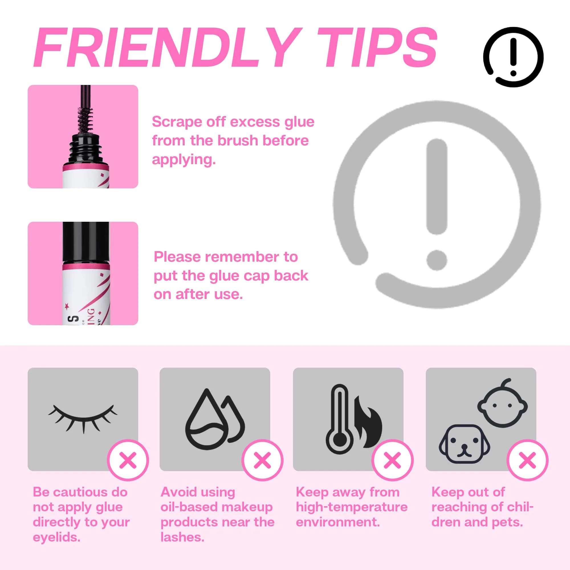 CALAILIS Cluster Lash Glue Black 5ml (0.176 Fl Oz) | Strong Hold for DIY Eyelash Clusters - view 6
