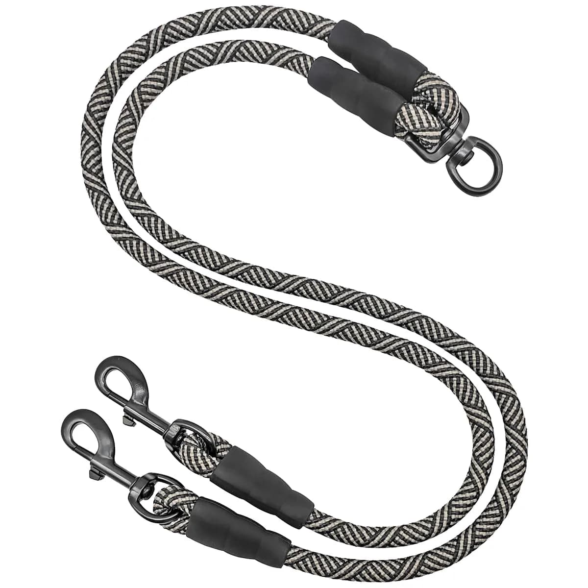 Mycicy Heavy Duty Double Dog Leash Coupler for Two Large Dogs | Tangle-Free 33" Extension
