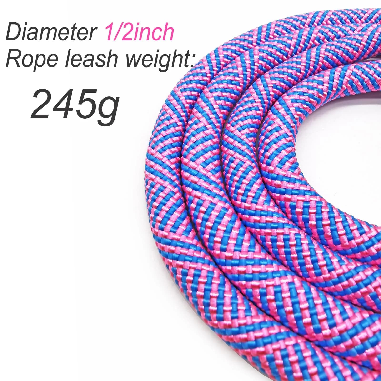 Mycicy Pinkblue Double Dog Leash Coupler 1.27cm (1/2") D x 83.82cm (33") L | Tangle-Free Dual Lead for Large Dogs - view 6