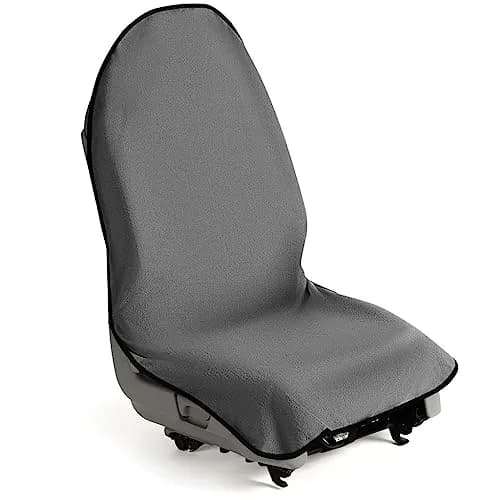lebogner Waterproof Sweating Car Seat Cover 29.5”x56” | Universal Fit, Anti-Slip, Machine Washable, Grey thumbnail 1