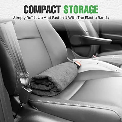 lebogner Waterproof Sweating Car Seat Cover 29.5”x56” | Universal Fit, Anti-Slip, Machine Washable, Grey thumbnail 8