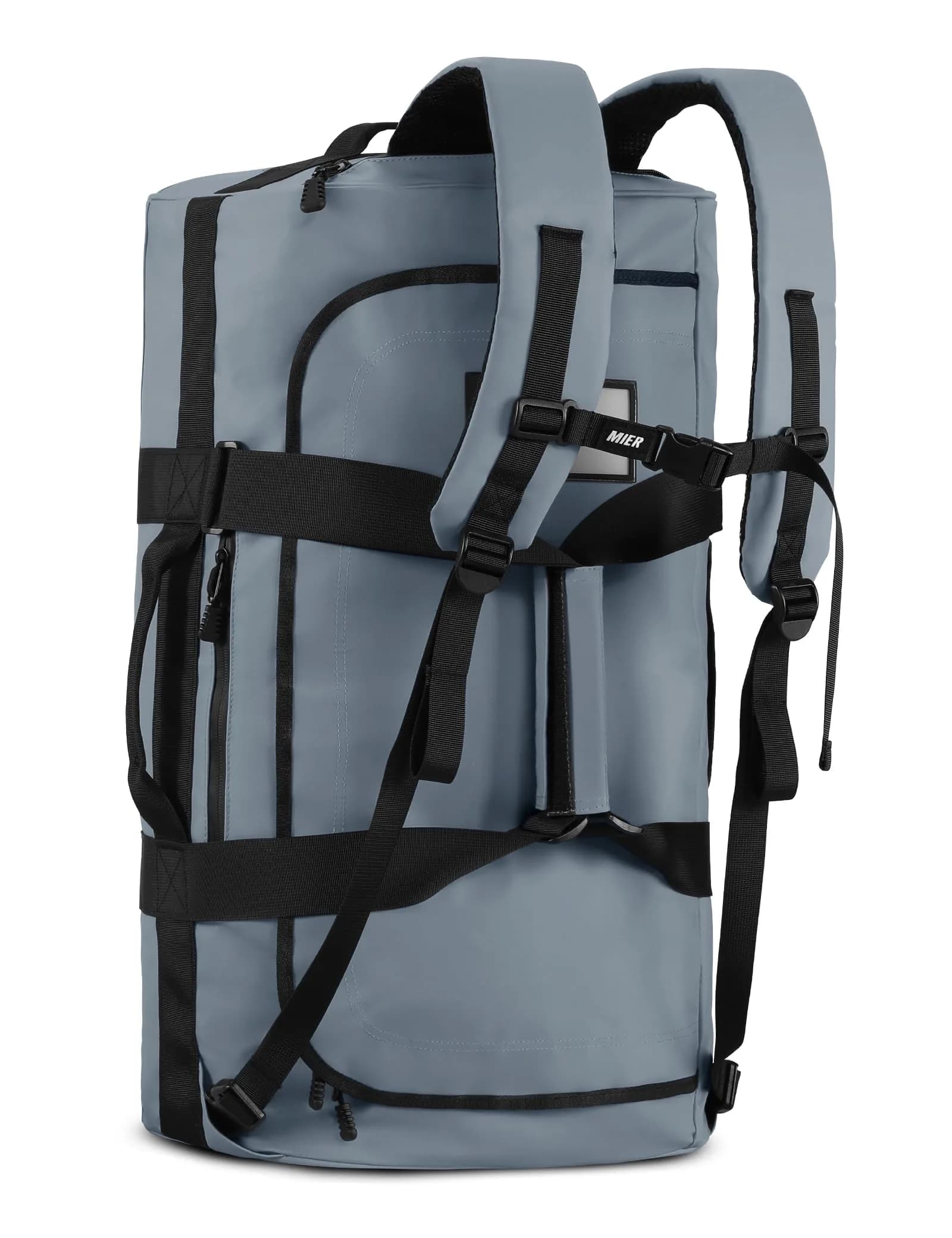 MIER Water Resistant Heavy Duty Duffel Bag 40L | Versatile Sports & Travel Companion — Gray