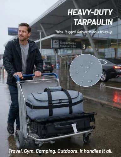 MIER Water Resistant Heavy Duty Duffel Bag 40L | Versatile Sports & Travel Companion thumbnail 4