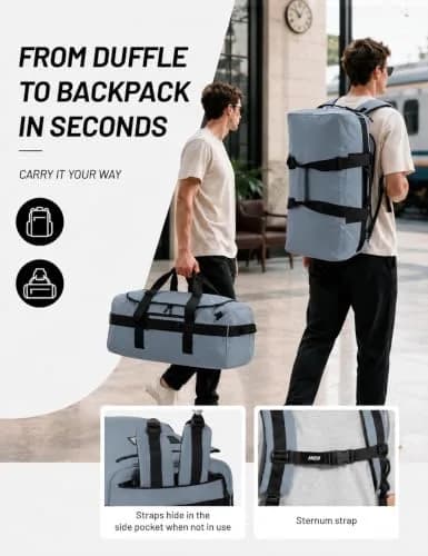 MIER Water Resistant Heavy Duty Duffel Bag 40L | Versatile Sports & Travel Companion thumbnail 2