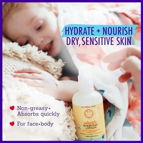 California Baby Calendula Lotion | 19 oz (562 ml) | USDA Certified 100% Plant-Based Moisturizer for Sensitive Skin thumbnail 4