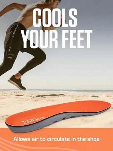 Sof Sole Insoles Men's ATHLETE Performance Full-Length Gel Shoe Insert | Shock Absorption & All-Day Comfort (Men's 11-12.5) thumbnail 6