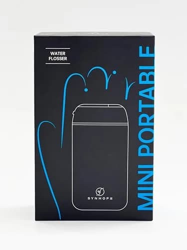 SYNHOPE White Cordless Portable Water Flosser 140ml (4.7 fl oz) | Deep Clean & Gum Health thumbnail 7