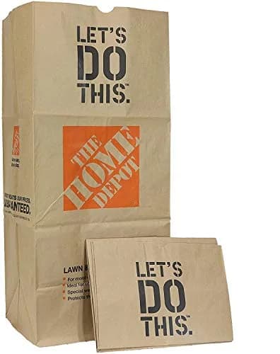 Home Depot Heavy Duty Brown Paper Lawn & Refuse Bags 30 Gallon | Garden & Yard Waste Solution thumbnail 1