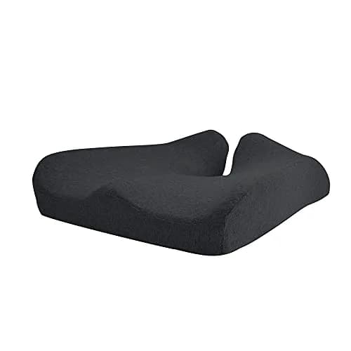 Cushion Lab Patented Pressure Relief Seat Cushion Black | Ergonomically Contoured for Tailbone & Hip Pain Relief thumbnail 8