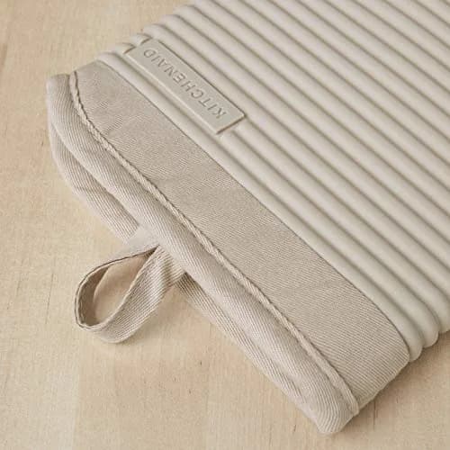 KitchenAid Ribbed Soft Silicone Oven Mitt 2-Pack Set, 7.5"x13" | Heat Resistant to 500°F thumbnail 2