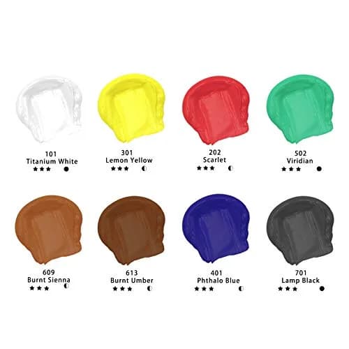Artecho 8 Colors Acrylic Paint 120ml | Rich, Lightfast, Versatile for Canvas & Crafts thumbnail 2