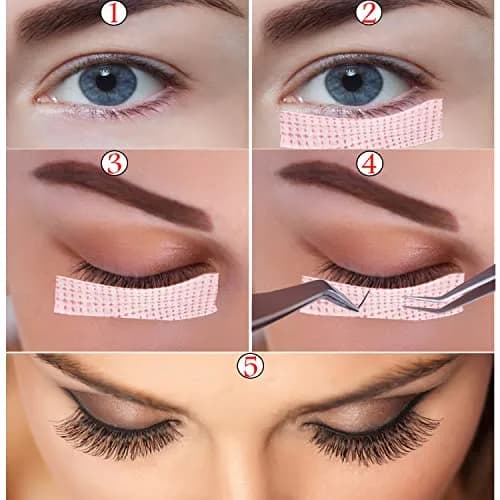 JASSINS 6 Rolls Eyelash Tape,Adhesive Fabric Tape,2 Color | Breathable, Safe & Easy to Tear thumbnail 6