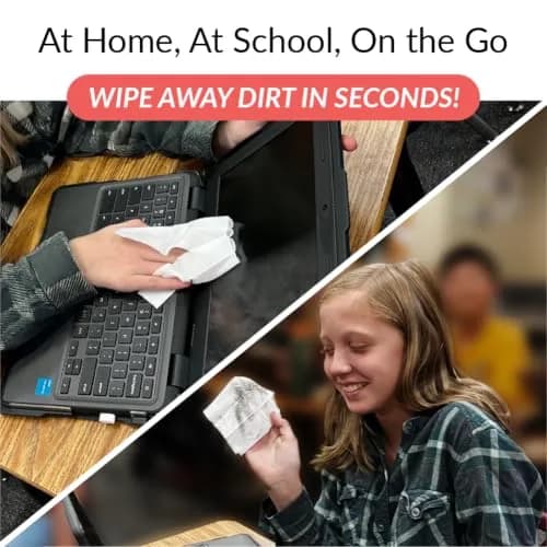 iCloth 70% Isopropyl Alcohol Large Screen & Electronics Wipes, 100 Wipes | Streak-Free, Fast-Drying, Lint-Free thumbnail 6