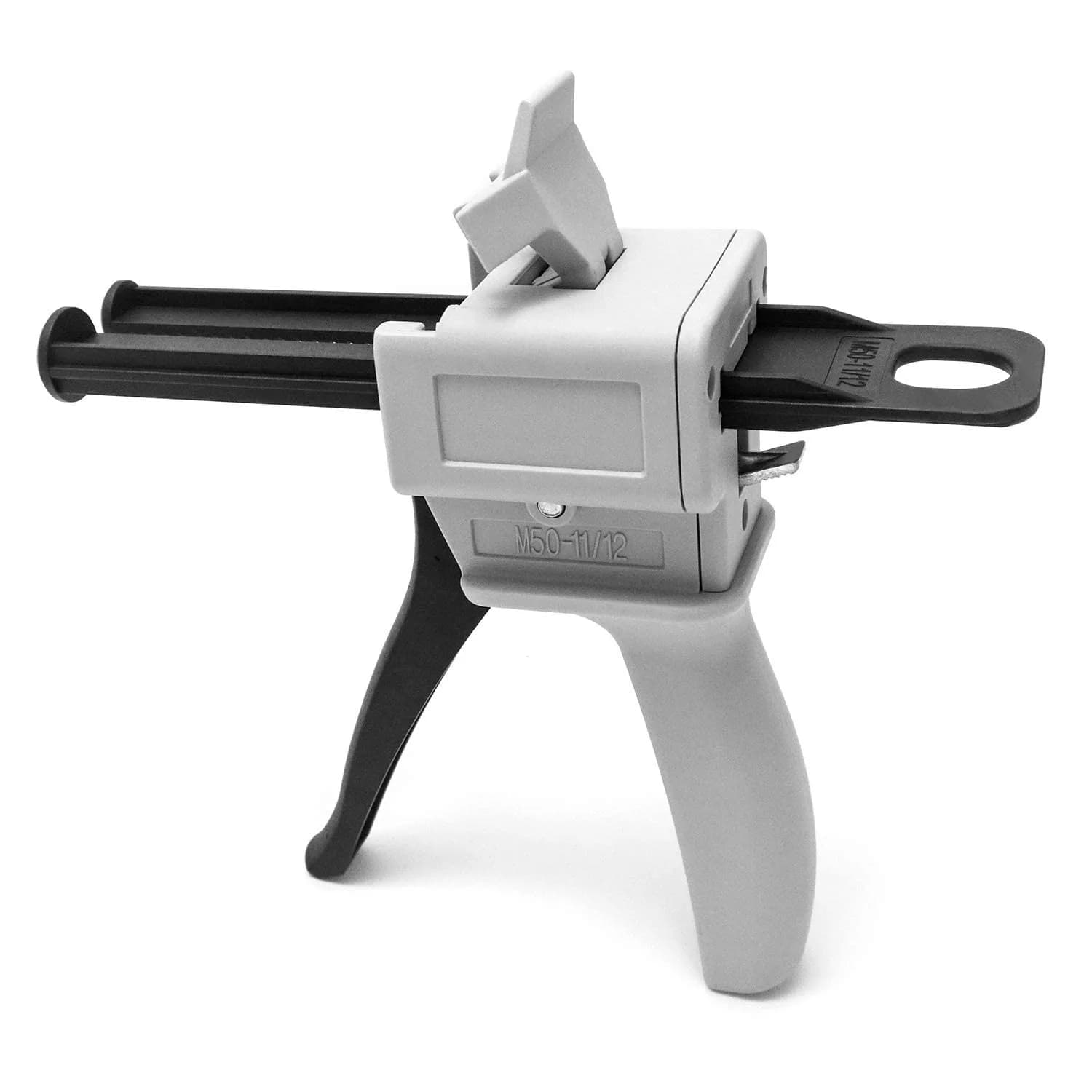 QWORK 50ml Dual Cartridge Dispensing Gun Kit | 1:1/1:2 Ratio AB Epoxy Applicator — 1:1 / 1:2