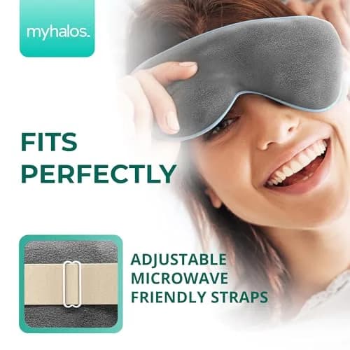myhalos Heated Eye Mask, Warm Compress for Dry Eyes, Blepharitis & MGD, 1 Count (Gray) thumbnail 4