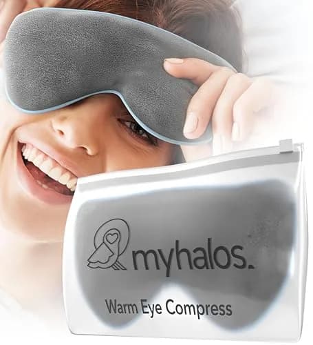 myhalos Heated Eye Mask, Warm Compress for Dry Eyes, Blepharitis & MGD, 1 Count (Gray) thumbnail 1