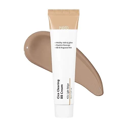 PURITO Cica Clearing BB Cream #21 Light Beige 30ml (1 Fl Oz) | Vegan & Cruelty-Free with Centella Asiatica thumbnail 1