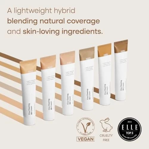 PURITO Cica Clearing BB Cream #21 Light Beige 30ml (1 Fl Oz) | Vegan & Cruelty-Free with Centella Asiatica thumbnail 2