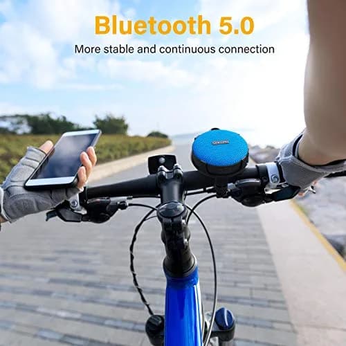 Onforu Bike Bluetooth Speaker with Bicycle Mount | Waterproof Wireless Outdoor Speaker with Loud Sound, Bluetooth 5.0, 10h Play, IP65, Blue thumbnail 5