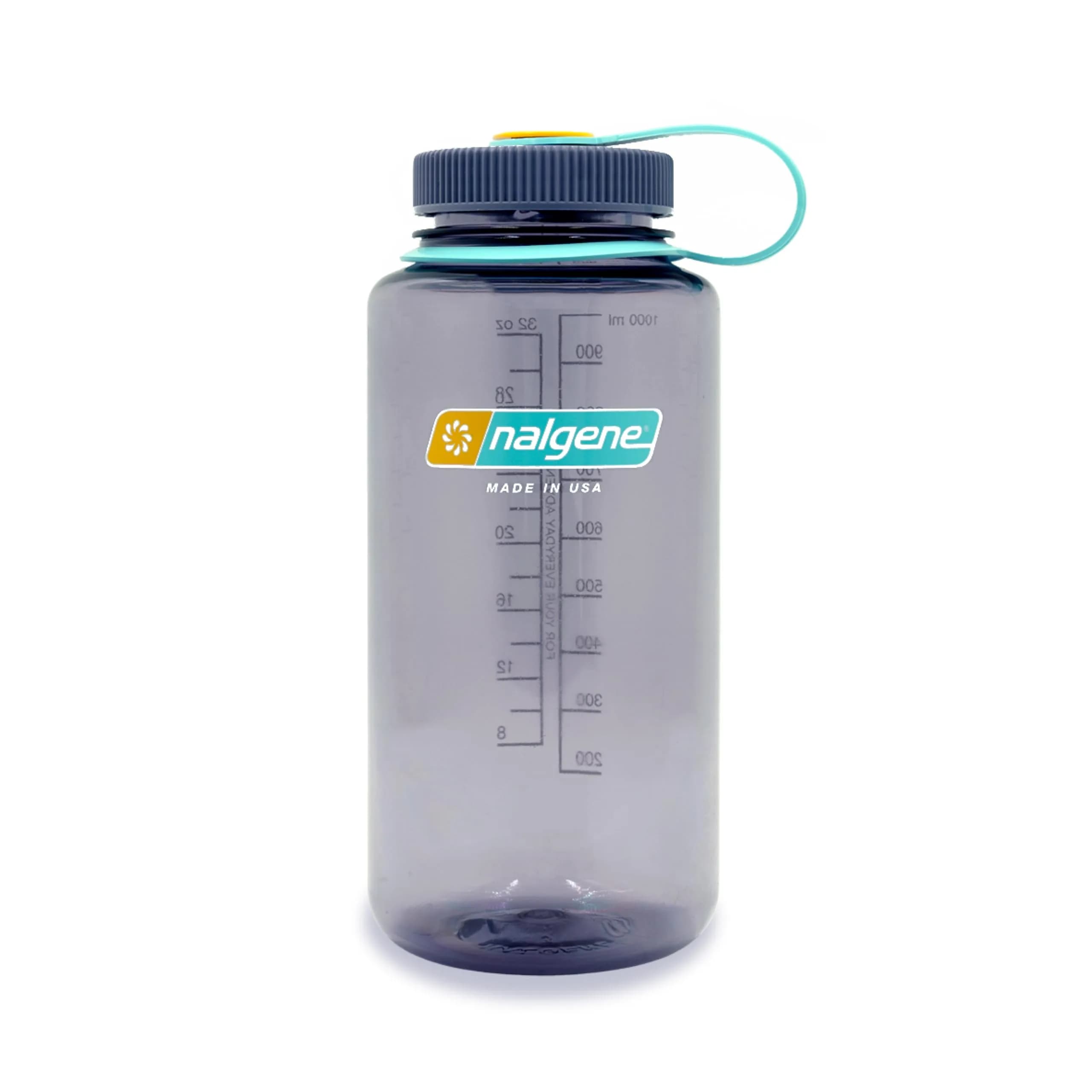 Nalgene 32 oz Wide Mouth Water Bottle, Seafoam | Heavy-Duty, Reusable, Leak-Proof — Aubergine / Water Bottle
