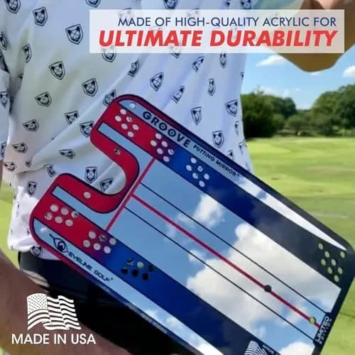 EyeLine Golf Putting Mirror, Alignment Training Aid for Consistent Setup, Indoor-Outdoor (Groove) thumbnail 8