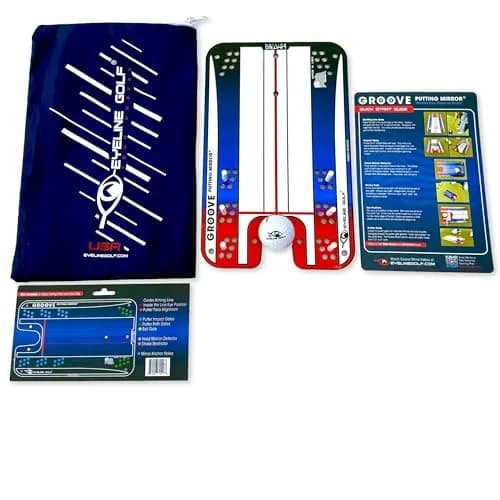 EyeLine Golf Putting Mirror, Alignment Training Aid for Consistent Setup, Indoor-Outdoor (Groove) thumbnail 3