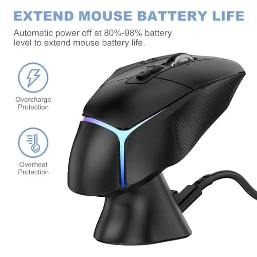 Soarking Charging Dock for Logitech Computer Mouse G Pro X Superlight 2 DEX/2/1, G502, G703, G903, G403 Lightspeed | Powerplay Charging System thumbnail 2