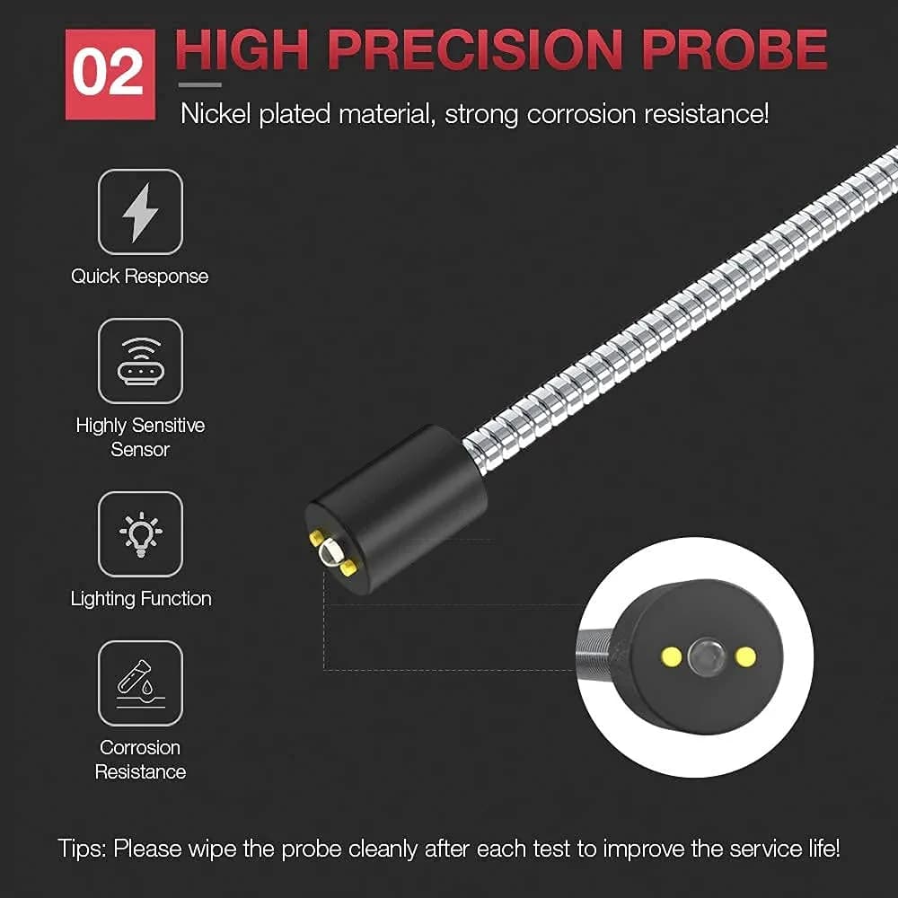 KINGBOLEN BF100 Brake Fluid Tester | Measures DOT3/DOT4/DOT5.1 Moisture Content - view 3