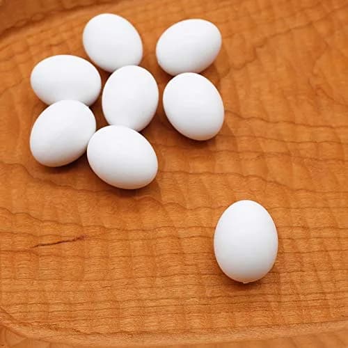 FOIBURELY Solid Parrot Plastic Eggs 8 Pcs | 26mm (1") x 21mm (0.83") thumbnail 3
