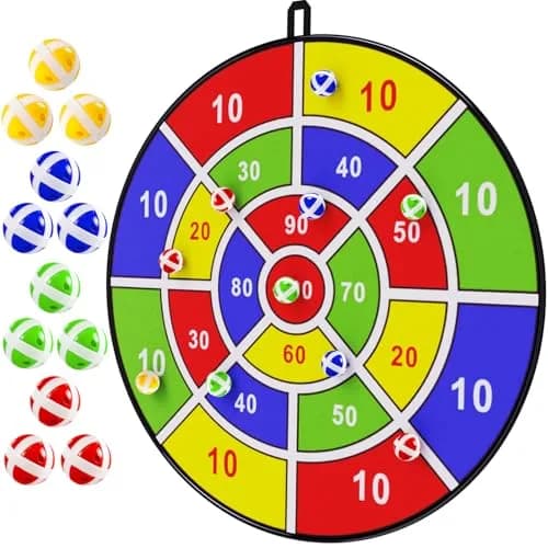 BooTaa 29" Large Dart Board for Kids | Indoor/Outdoor Fun Party Game for Ages 3-12 thumbnail 1