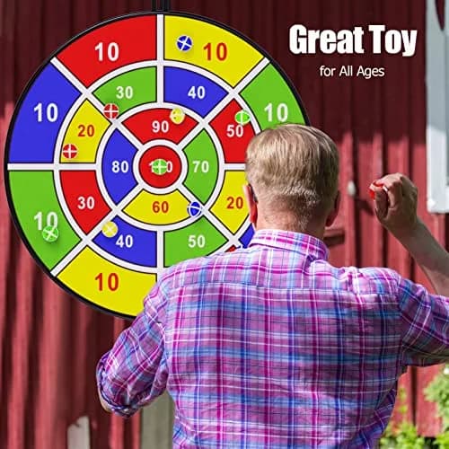 BooTaa 29" Large Dart Board for Kids | Indoor/Outdoor Fun Party Game for Ages 3-12 thumbnail 4