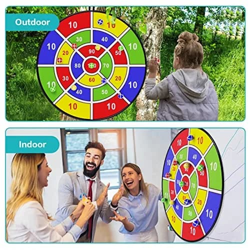 BooTaa 29" Large Dart Board for Kids | Indoor/Outdoor Fun Party Game for Ages 3-12 thumbnail 3