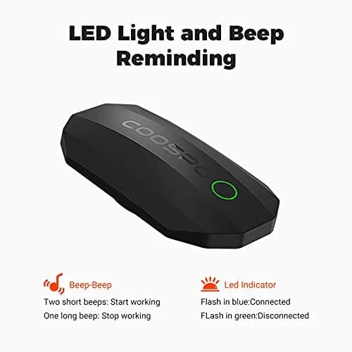 CooSpo H808S Heart Rate Monitor Chest Strap | ANT+ BLE, IP67 Waterproof, 300H Battery thumbnail 4