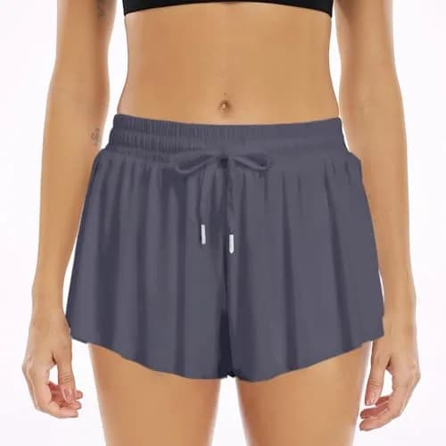 Wsirmet Butterfly Shorts for Women 2-in-1 Athletic Skorts with Pocket | High Waisted, Moisture-Wicking, Size Inclusive thumbnail 2