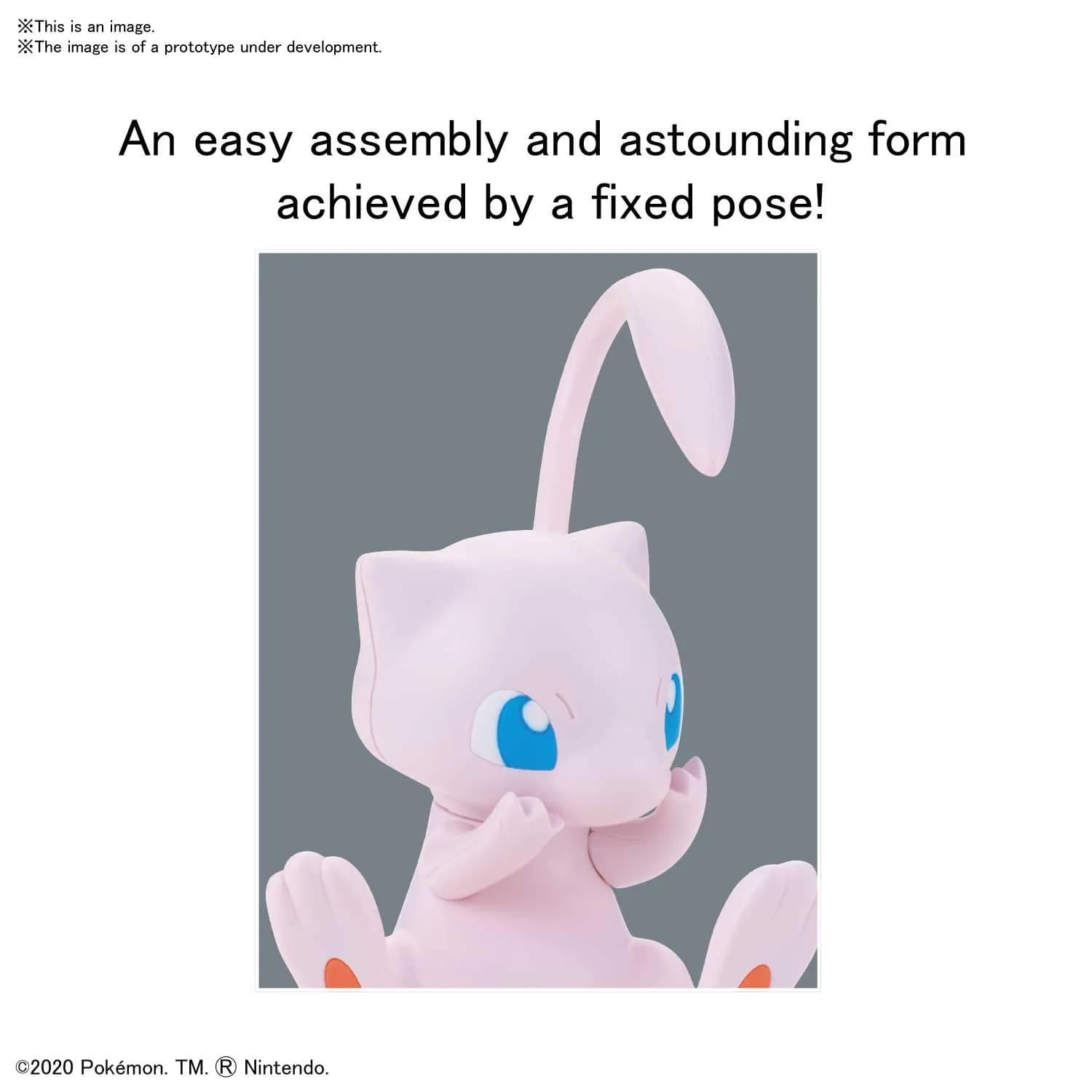 Bandai Hobby Pokémon Mew Quick!! Model Kit 18 Parts | Snap-Fit Plastic Assembly - view 3
