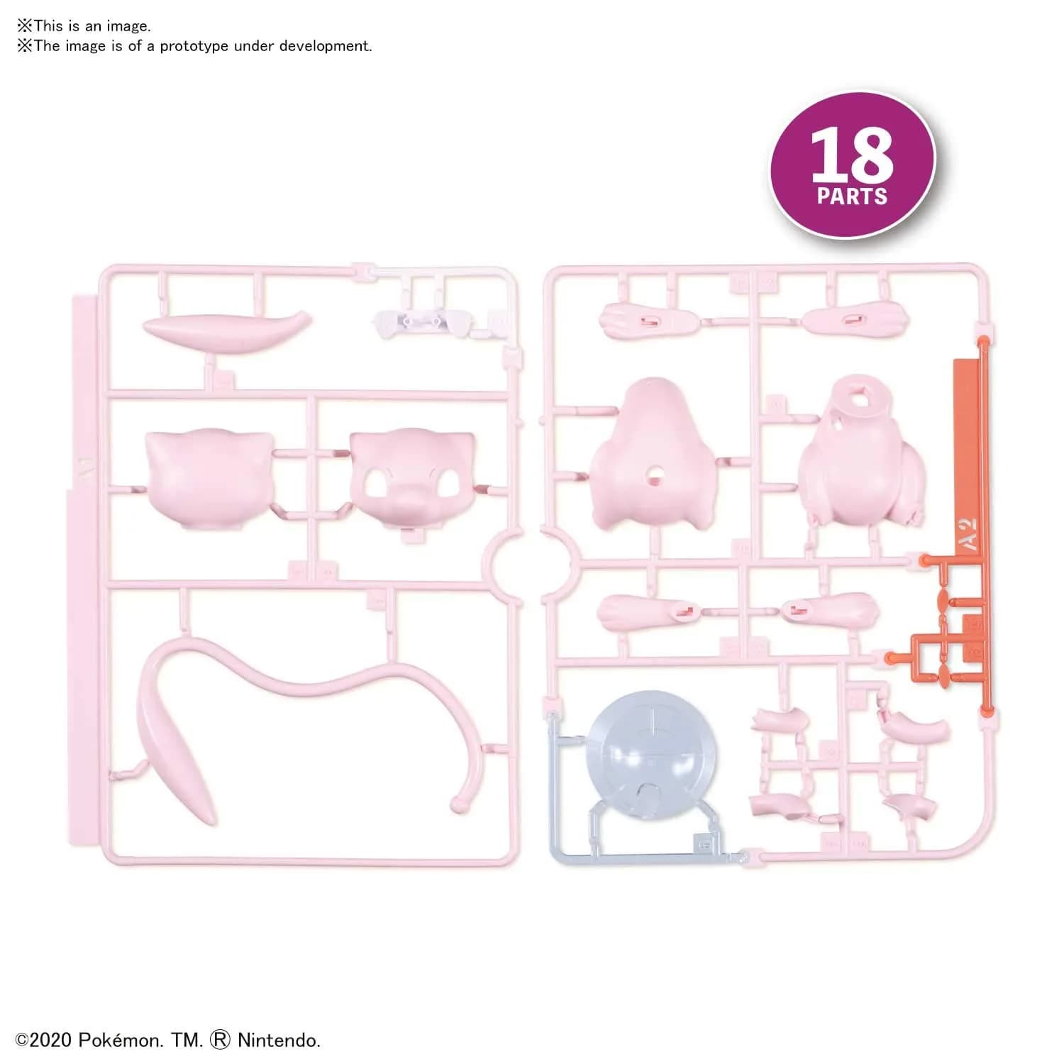 Bandai Hobby Pokémon Mew Quick!! Model Kit 18 Parts | Snap-Fit Plastic Assembly - view 4