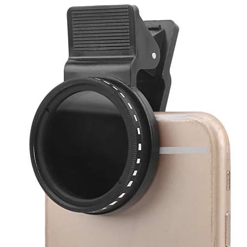 Bindpo Cellphone Filter ND2-400 37mm | Adjustable Neutral Density Filter for Mobile Phones thumbnail 1