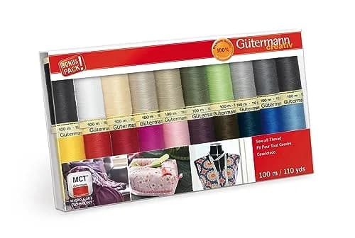 Gütermann Thread Poly Set 20SP Basics | Assorted Polyester Threads for Sewing (7.8 in x 4.5 in x 0.9 in) thumbnail 1
